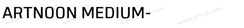 ARTNOON MEDIUM字体转换
